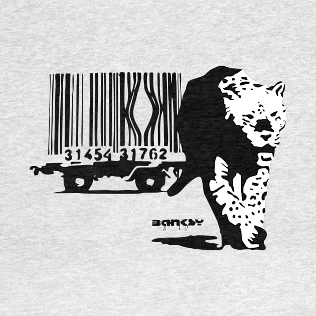 Banksy Barcode Leopard by danydesign
